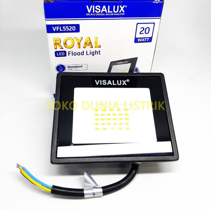 Gambar [TDL] VISALUX Lampu Sorot Royal LED Flood Light 20W 30W Daylight 6500K - 20W dari Toko Dunia Listrik undefined Tokopedia