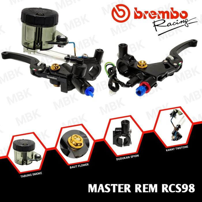 Gambar Master Rem Motor Sport Matic Aerox Beat Rx King Ninja Cbr R15 Brembo - VARIAN RCS98 dari DMSonline undefined 4 Tokopedia