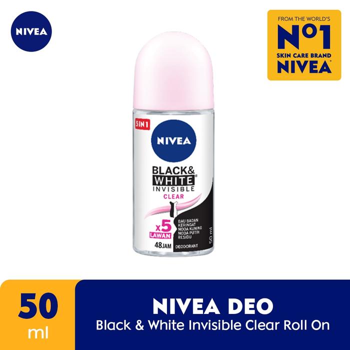 Gambar NIVEA Deodorant Roll On Original untuk Wanita - Varian 25 dan 50ml Bau - INVSBLE CLEAR50 dari POJOK WANGI undefined Tokopedia