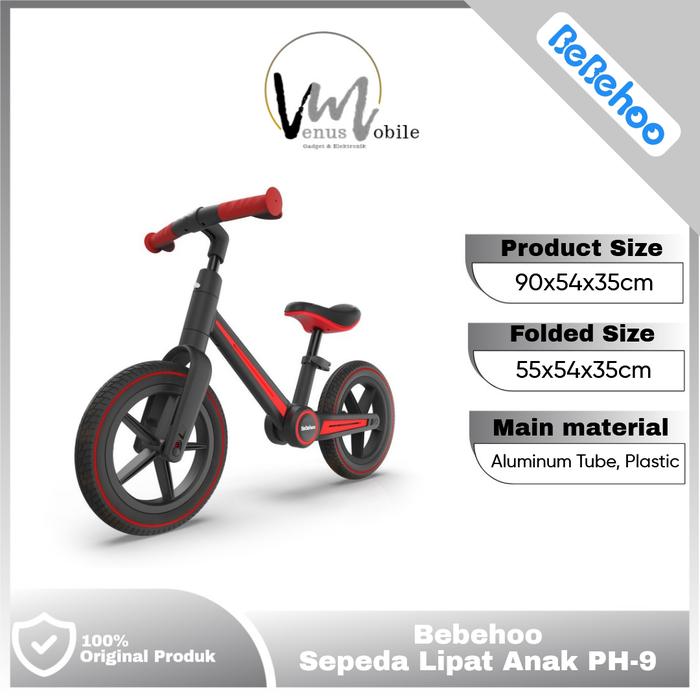 Gambar Bebehoo PH-9 Balance Bike Push Bike For kids Sepeda anak keseimbangan - Merah dari Venus Mobile Shop undefined Tokopedia