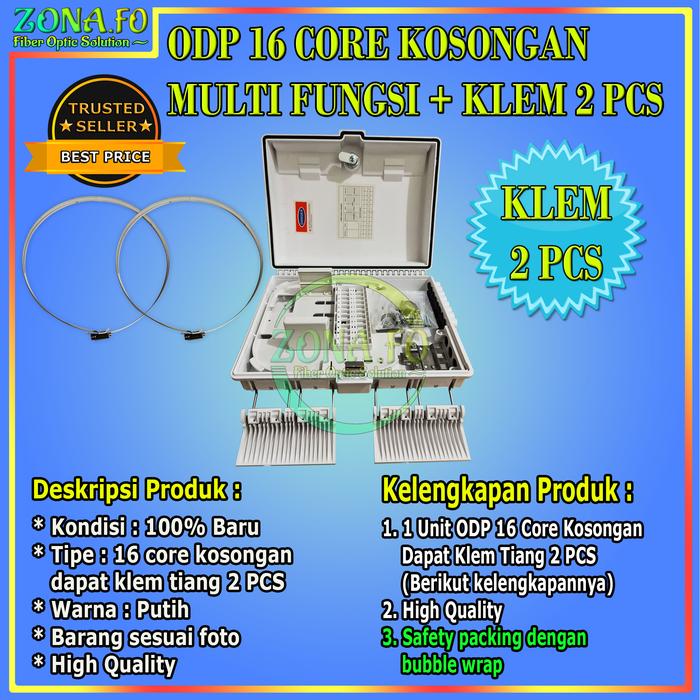Gambar ODP 16 Core SC Double Lock ODP Tiang ODP Pole 16 core Sunsea FO - ODP 16C + KLEM dari Zona FO undefined Tokopedia