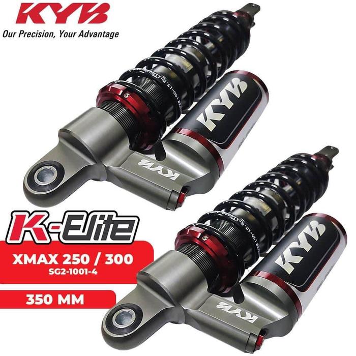 Jual Shockbreaker Kayaba KYB K-Elite Xmax X-Max 350mm Original - Hitam ...