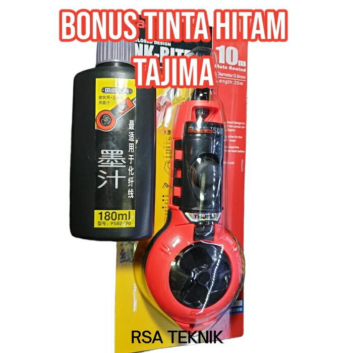 Jual Tajima Sipatan Ink Rite Alat Marking Tool Auto Rewind 10mtr ...