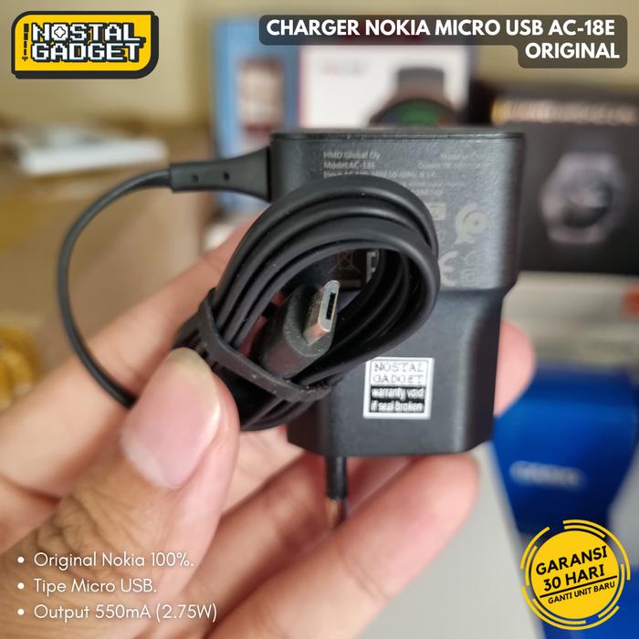 Gambar Charger Nokia Jadul Original Micro USB Colokan Kecil Colokan Besar - Micro USB dari nostalgadget undefined Tokopedia