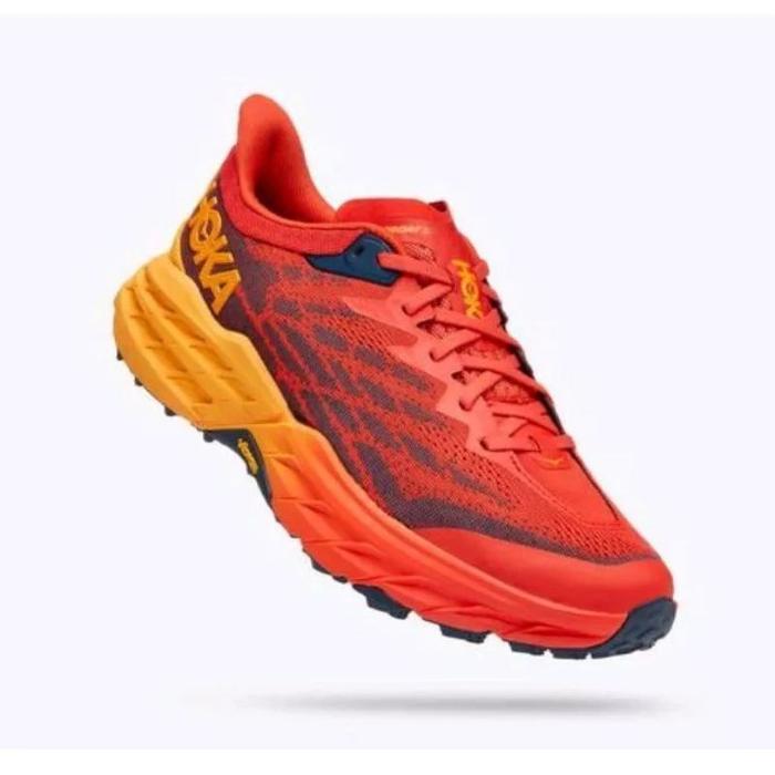 Gambar Sepatu Running Pria Original Hoka One One Speed Goat 5 Featuring Red - Merah, 44 dari Dagelstore.id undefined Tokopedia