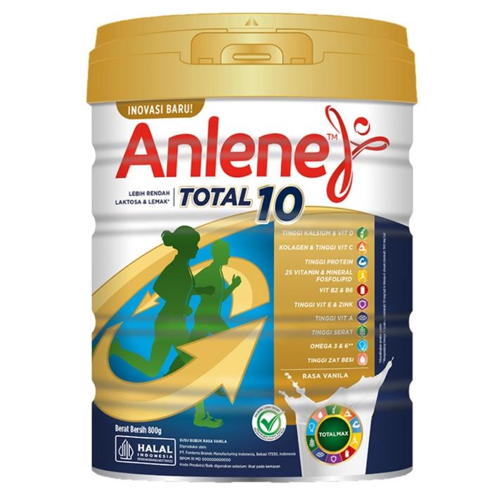 Gambar Anlene Total 10 Susu Bubuk Dewasa Rasa Vanila Kemasan 800 g dari Hiven Store undefined Tokopedia