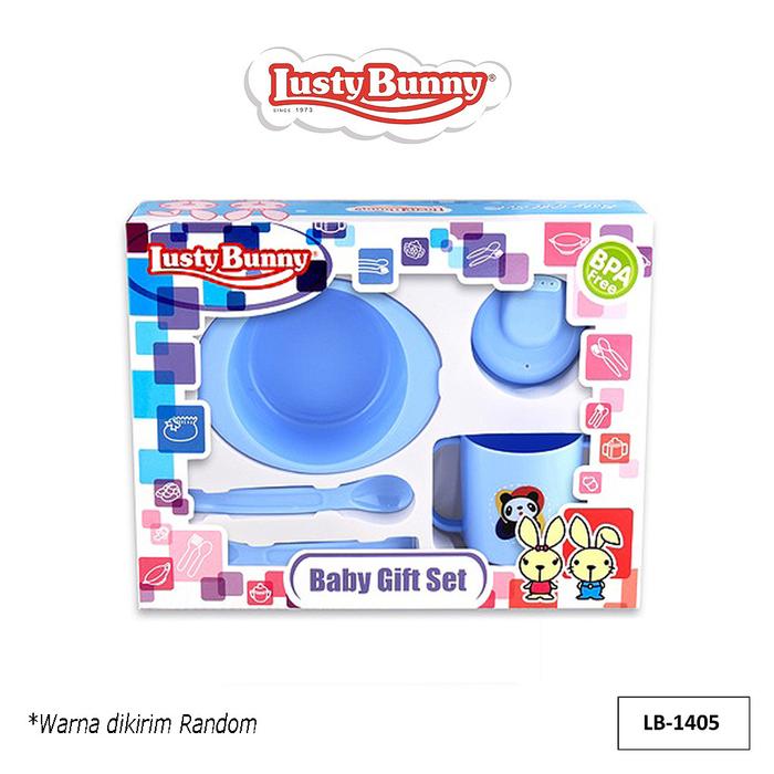Gambar Feeding Set LustyBunny - Peralatan Makan Bayi Food Grade Baby Gift Set - LB1405 dari JK Kosmetik undefined Tokopedia