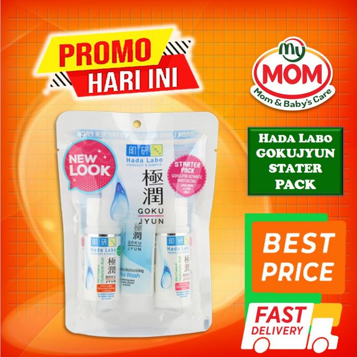 Gambar Hada Labo Starter Pack Series 20gr | Hadalabo Gokujyun | Shirojyun | Alpha | Travel Size | MyMom - Goku Starter dari tokomymom undefined Tokopedia