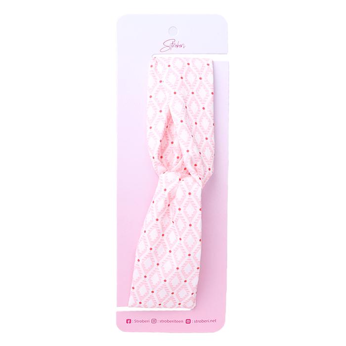 Gambar Stroberi Knot Fabric Headband -1 - Rhomb Pink dari Stroberi Accessories undefined Tokopedia