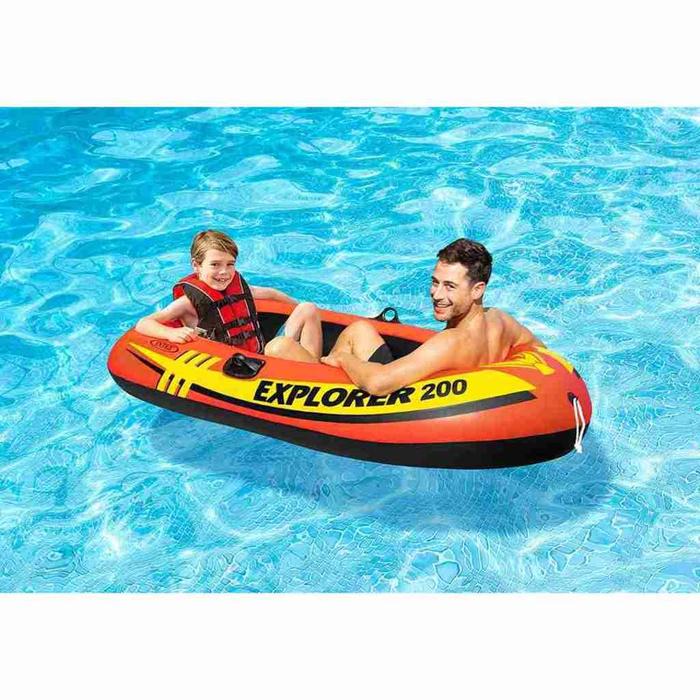 Gambar ORIGINAL Intex Explorer Rubber Boats 200 1.96m Boating Perahu Karet dari errilass undefined Tokopedia