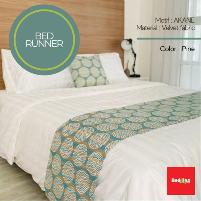 Gambar BEDDING DEPO - BED RUNNER - ZAGA GREY dari Bedding depo Bali undefined Tokopedia