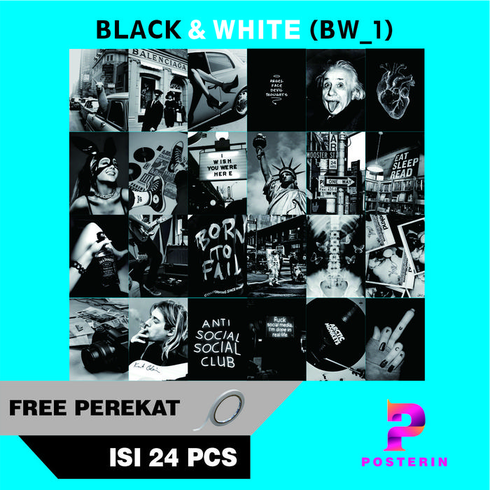 Gambar POSTERIN | POSTER DINDING AESTHETIK | POSTER BLACK & WHITE | POSTER - BW_1 dari POSTERIN.ID undefined Tokopedia