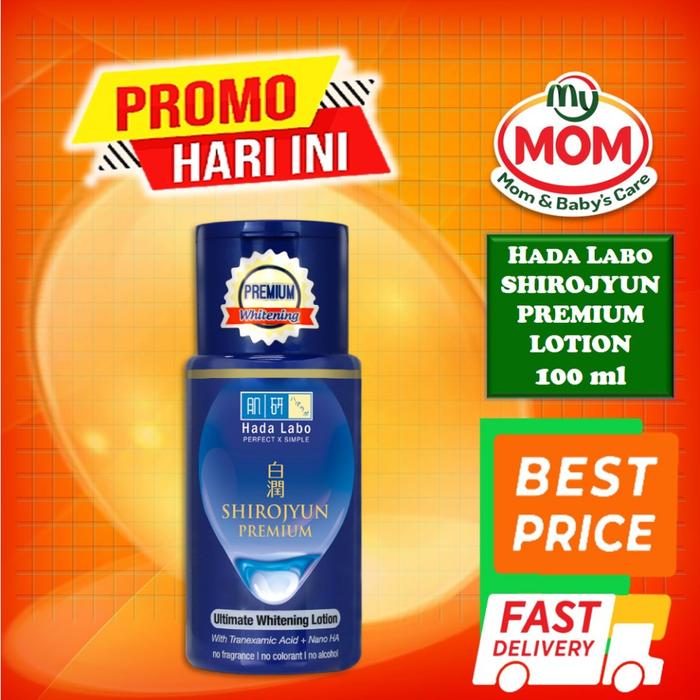 Gambar Hada Labo Shirojyun Premium Whitening Lotion 100ml - Hadalabo Shirojun Hydrating Toner - MyMom dari tokomymom undefined Tokopedia
