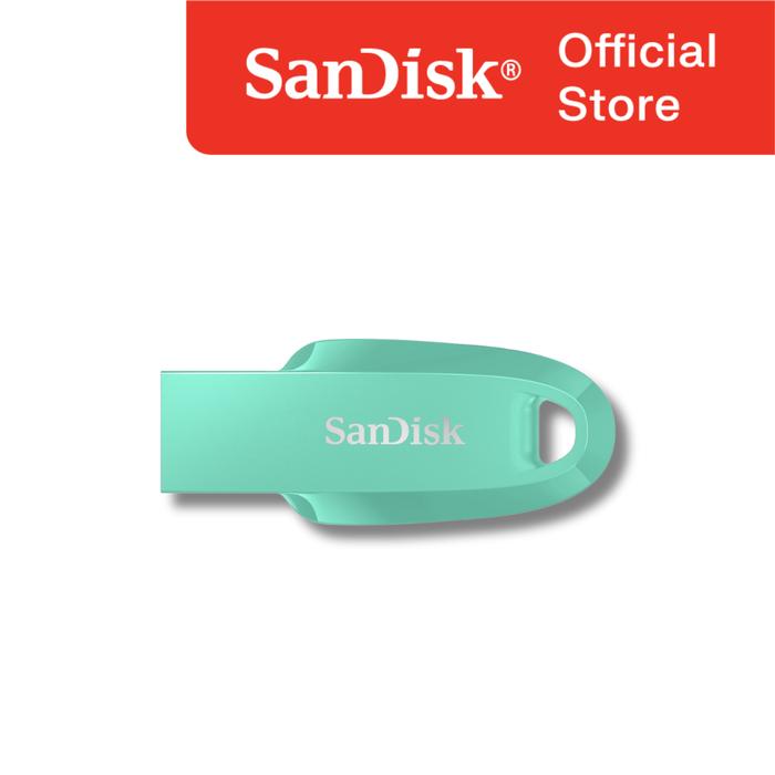 Gambar SanDisk Ultra Curve USB 3.2 100MB/s Flashdisk CZ550 32GB - Mint Green dari SanDisk Official undefined Tokopedia