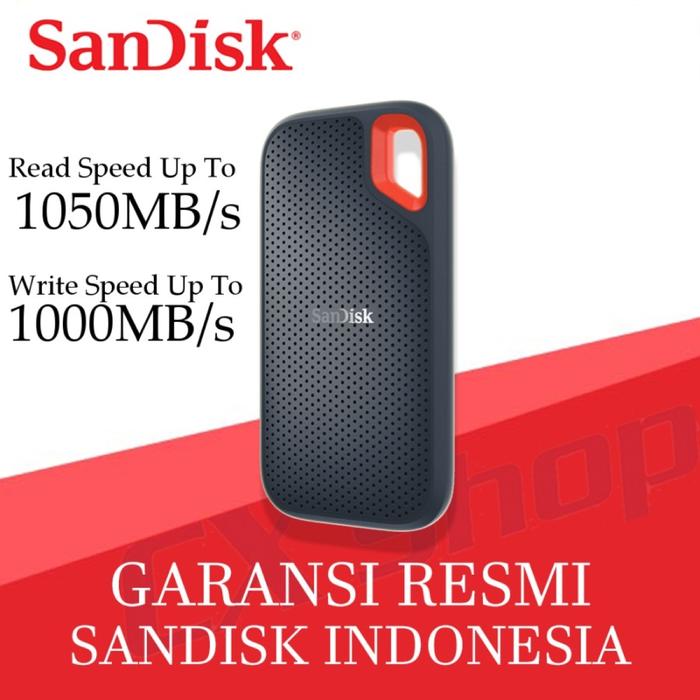 Gambar SanDisk Extreme Portable SSD E61 V2 1TB 2TB 4TB 1050MB/s USB 3.2 - Black, 1TB dari CX Shop undefined Tokopedia