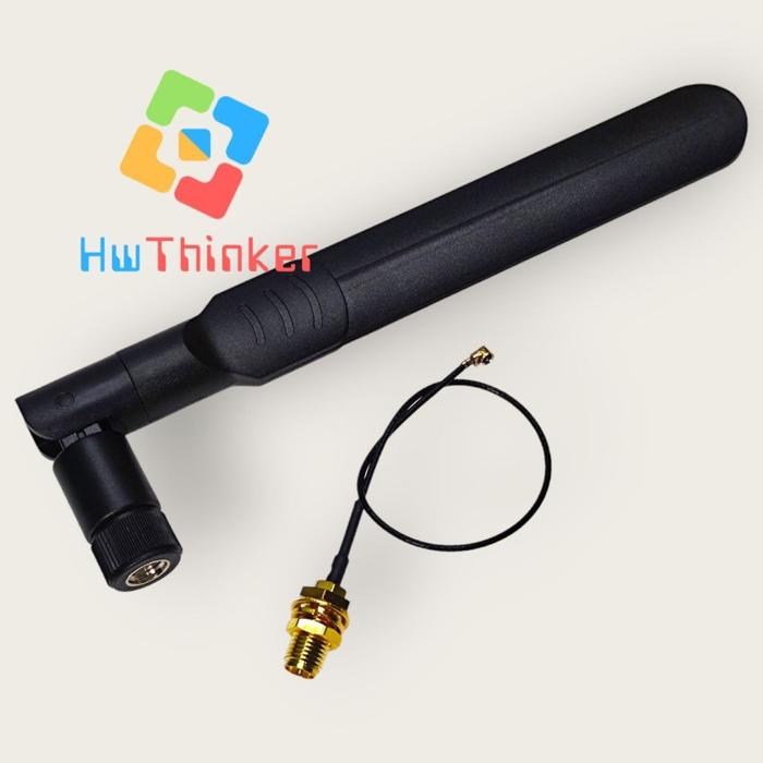Gambar Antenna Antena WiFI+Pigtail untuk Modul ESP32 NRF24L01 3dBi 5dBi 8dBi - 8dBi dari HwThinker undefined Tokopedia