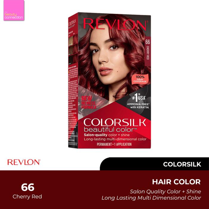 Gambar REVLON Colorsilk Hair Color Cat Rambut Permanen dengan Silk Protein - 66 Cherry Red dari The Beauty Connection undefined Tokopedia