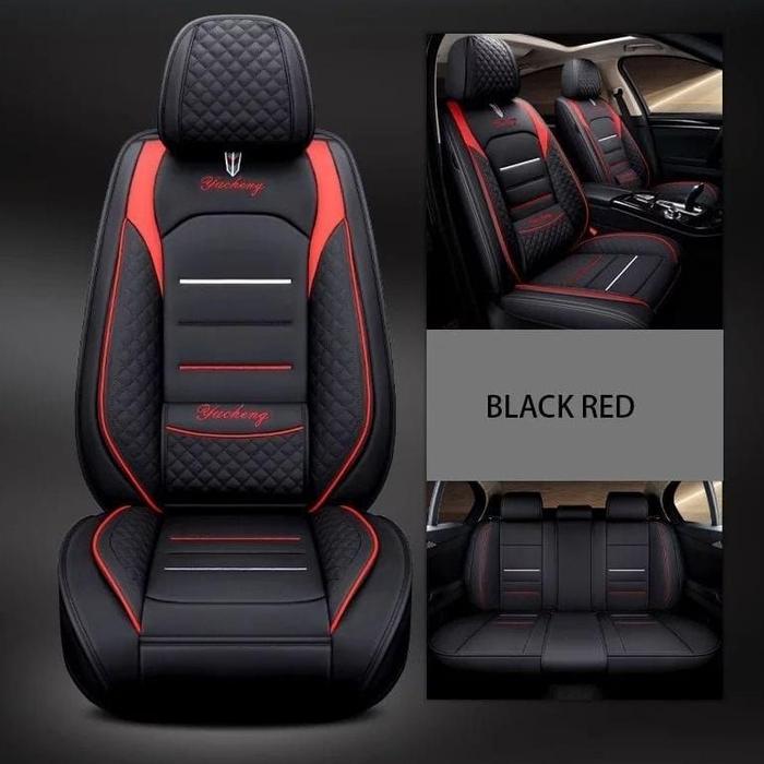 Gambar Best sarung jok mobil Strada Triton Double Cabin full seat jok 2 baris - Hitam merah 1, Strada Triton dari Darian Auto undefined Tokopedia