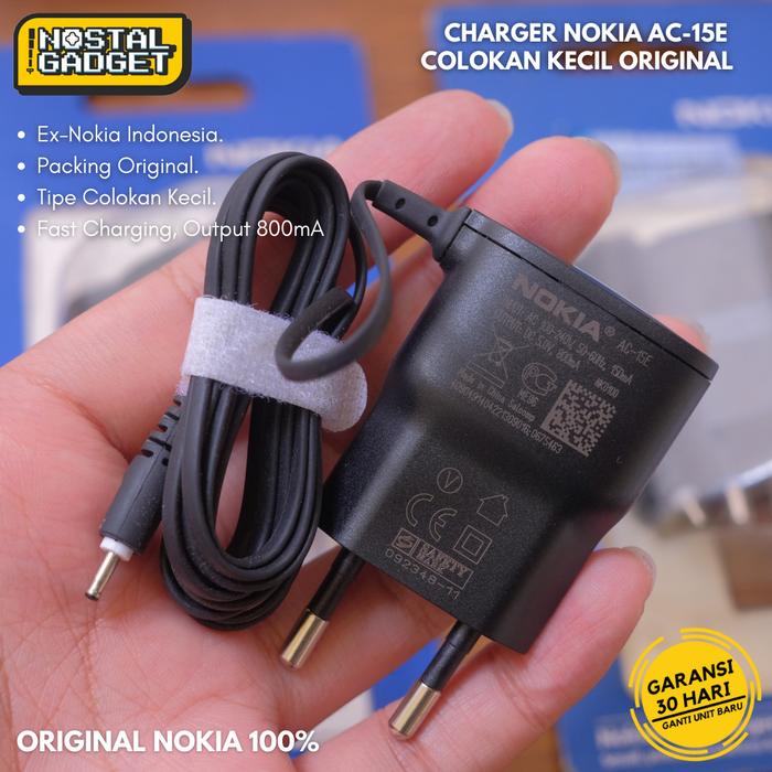 Gambar Charger Nokia Kecil AC-15E N70 N73 N82 N95 E63 E71 E72 E90 Original - AC-15E dari nostalgadget undefined Tokopedia