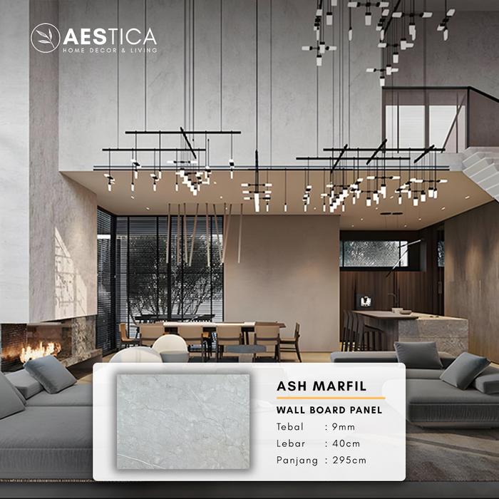 Gambar PVC Wall Board Papan Panel Dinding Kayu Marmer Granite 3M | Aestica - Ash Marfil dari Aestica ID undefined Tokopedia