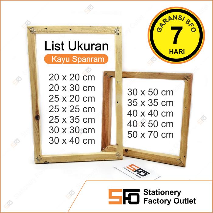 Gambar Kayu Spanram 50 x 70 cm - Frame Kanvas Lukis dari Stationery Factory Outlet undefined Tokopedia