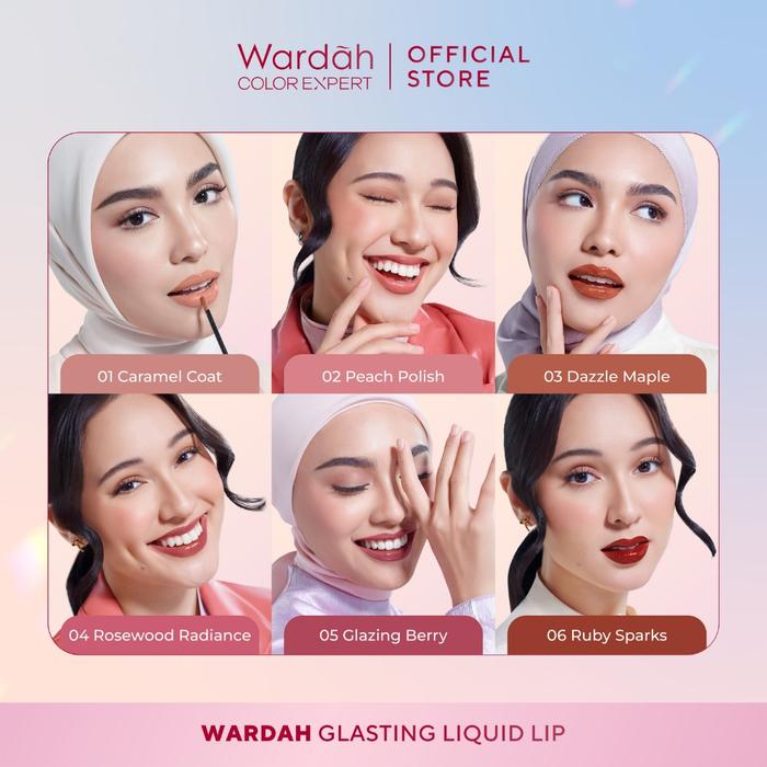 Wardah Color Gradasi Jual New! Wardah Glasting Liquid Lip - Hi-pigmented Glass Color Dan ...