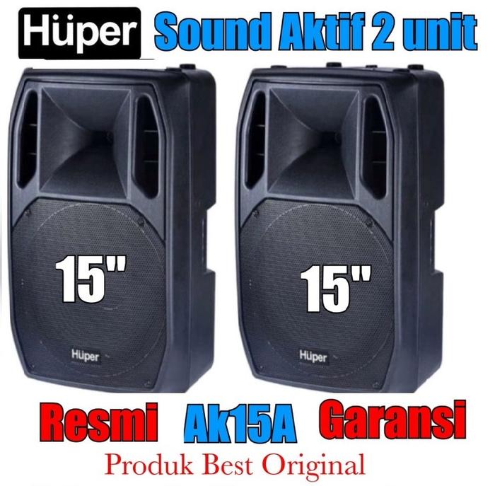 Gambar Speaker Aktif 15 Inch HUPER AK15A / AK 15 A / AK15 A - Original dari HANS MUSIK undefined Tokopedia