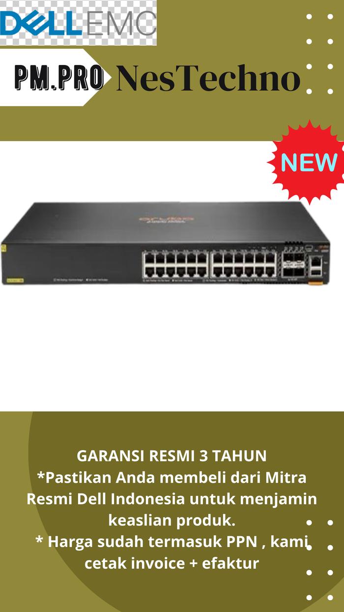Gambar HPE Aruba Networking 6200F 24G Class4 PoE 4SFP+ 370W Switch [JL725B] dari Nes techno undefined Tokopedia