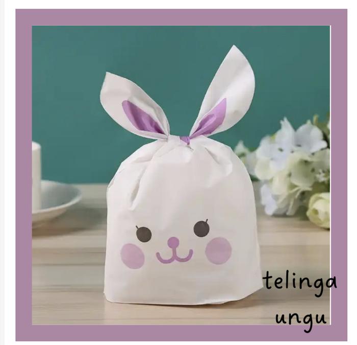 Gambar [10PC] Plastic Snack Plastik Goodie Bag Ulang Tahun Motif Rabbit 15x26 - rabbit ungu dari Mega Indo Grosir undefined Tokopedia