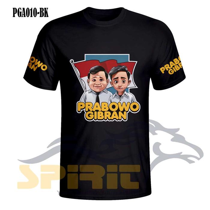 Gambar kaos prabowo gibran presiden 2024 baju prabowo gibran gemoy pilpres - Hitam, XS dari Kaos Pria T-Shirt Man Distro undefined Tokopedia