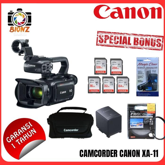CAMCORDER CANON XA11 CAMCORDER CANON XA11 PROFESIONAL NOBOX TUKAR TAS,  PAKET 32GB di Bionz Camera Tokopedia