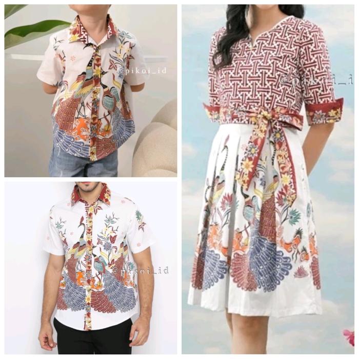 Gambar batik couple keluarga set dari omnifarious undefined Tokopedia