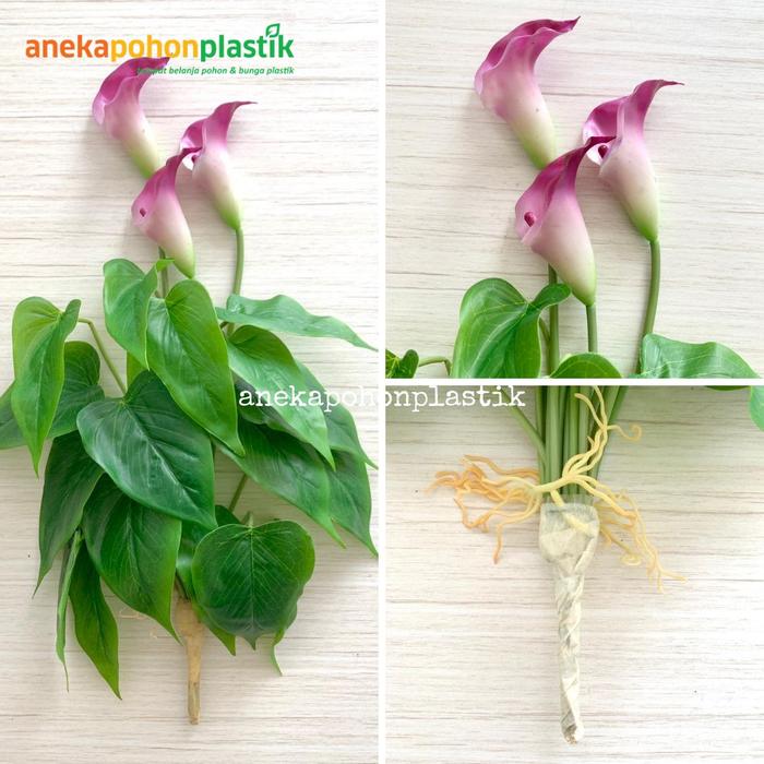 Gambar Bunga Hias Artificial Latex Calla Lily Dekorasi Meja Aesthetic - Ungu dari Anekapohonplastik undefined Tokopedia