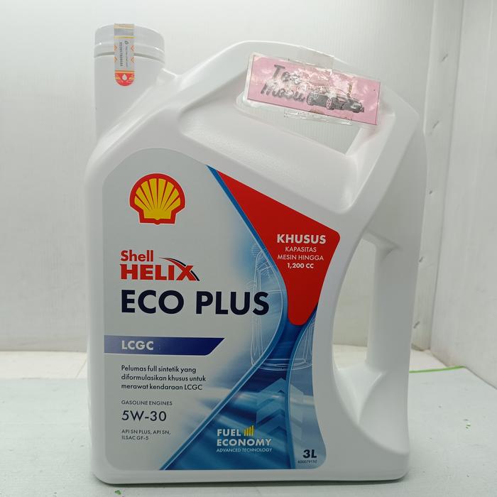 Gambar Oli mesin Shell Helix ECO SAE 5W-30 API SN ILSAC GF-5 - 3 LITER dari Top Mobil undefined Tokopedia