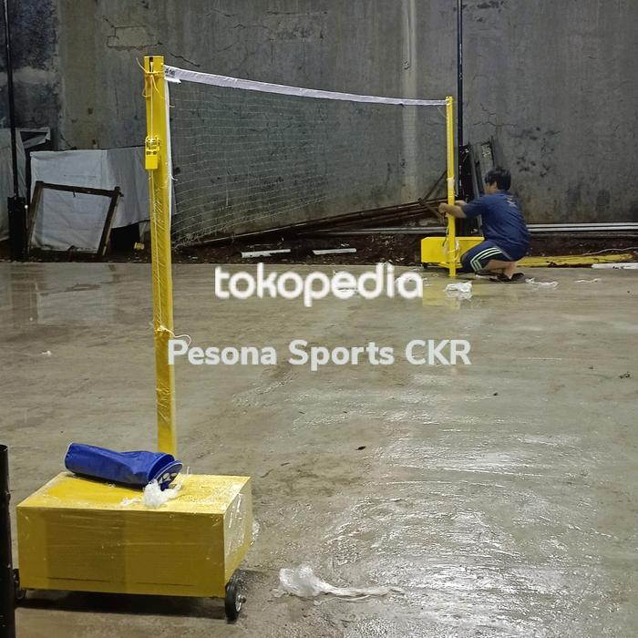 Gambar tiang net badminton free jaring net dari Pesona Sport CKR undefined Tokopedia
