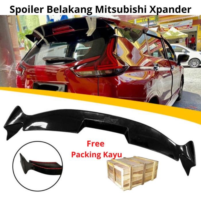 Gambar Rear Spoiler Sayap Belakang Body Kit Mitsubishi Xpander - Hitam dari Jakarta Autozone undefined Tokopedia