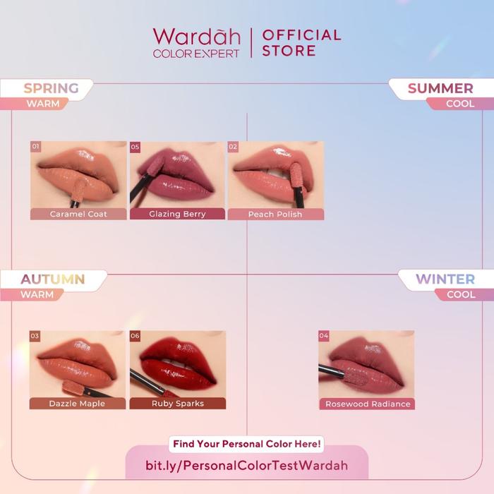 Wardah Color Gradasi Jual New! Wardah Glasting Liquid Lip - Hi-pigmented Glass Color Dan ...