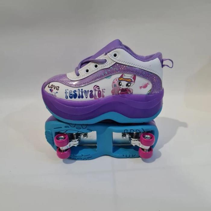 Gambar Sepatu roda 4 kick roller shoes - Cat Festival, 34 dari Duni4 M4inan undefined Tokopedia