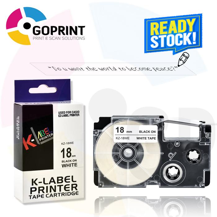 Kl 120 Casio Tape Jual Label Tape K-Label 18mm 8m Compatible