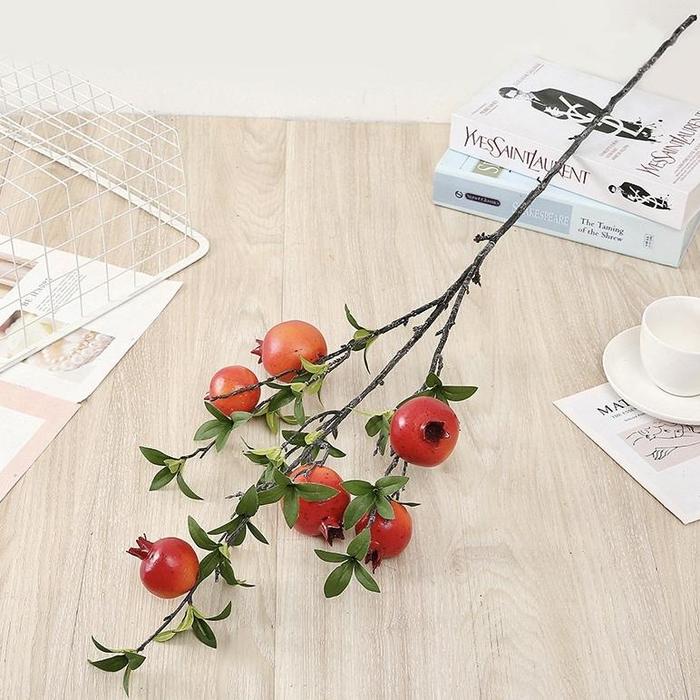 Gambar Pomegranate Delima Artificial Hiasan Imlek Buah Delima Cny Decor Home - Red dari Saranghaeeid undefined Tokopedia