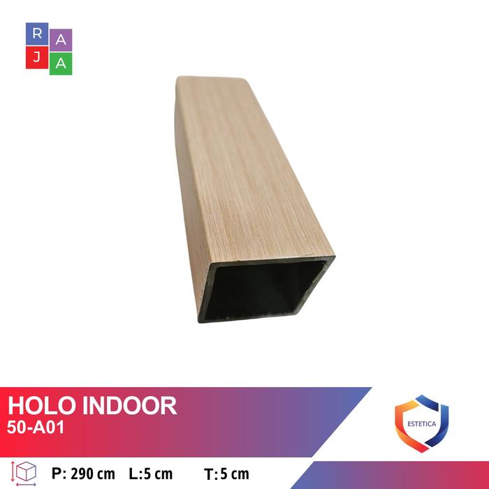 Gambar Wpc hollow tube kisi-kisi partisi Partisi WPC Khusus Indoor 5x5 - 50-A01 dari ESTETICA PLAFON PVC undefined Tokopedia