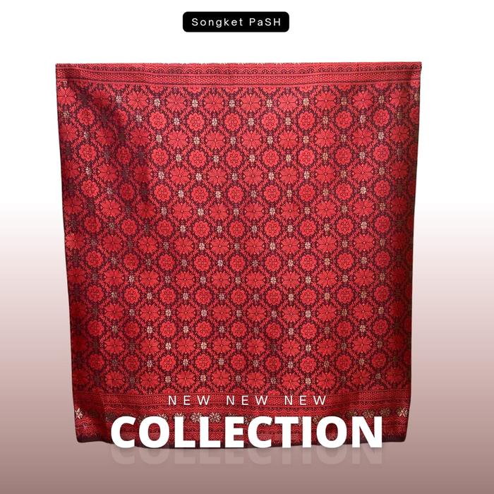 Gambar Songket PaSH - Songket Meteran Motif Bunga Cina Premium Palembang - V.5 dari Songket PaSH Official Store undefined Tokopedia