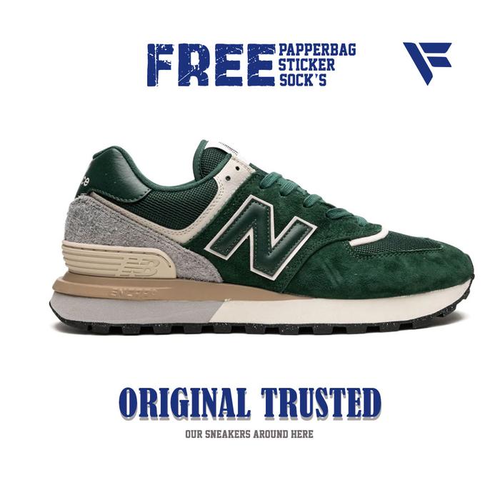 Jual New Balance 574 Legacy Green White Original 44 Kota