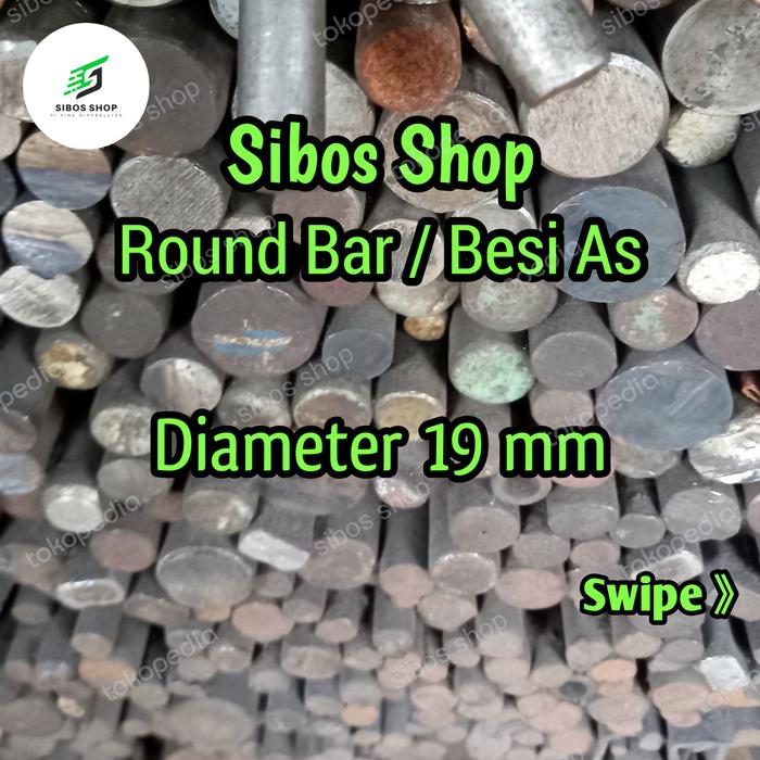 Jual Round Bar | Besi As Diameter 19mm panjang 20cm - Kota Bandung ...
