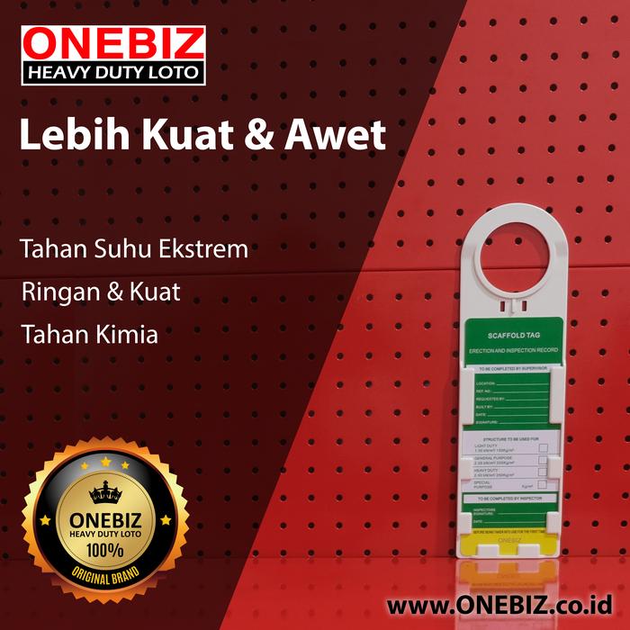 Jual LOTOTO (Lockout Tagout Tryout) Scaffold Holder Tag Scaffolding Tag ...