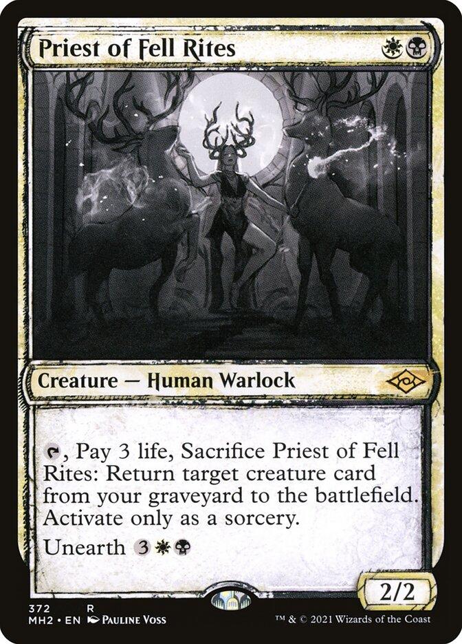 Gambar Priest of Fell Rites | MTG | MH2 - Showcase dari Qube Card Shop undefined Tokopedia