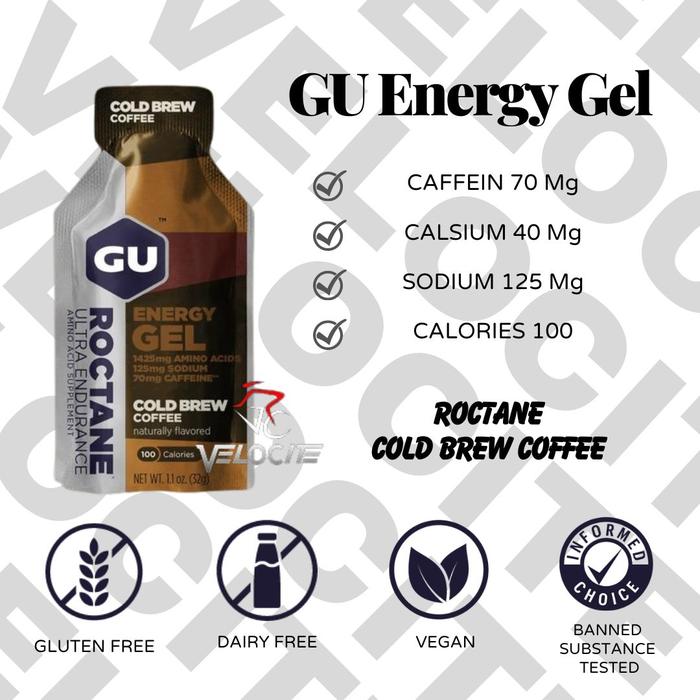 Gambar GU GEL ROCTANE Energy Gel Suplemen Lari Sepeda Gowes - Salted Lime dari Velociteid undefined 4 Tokopedia