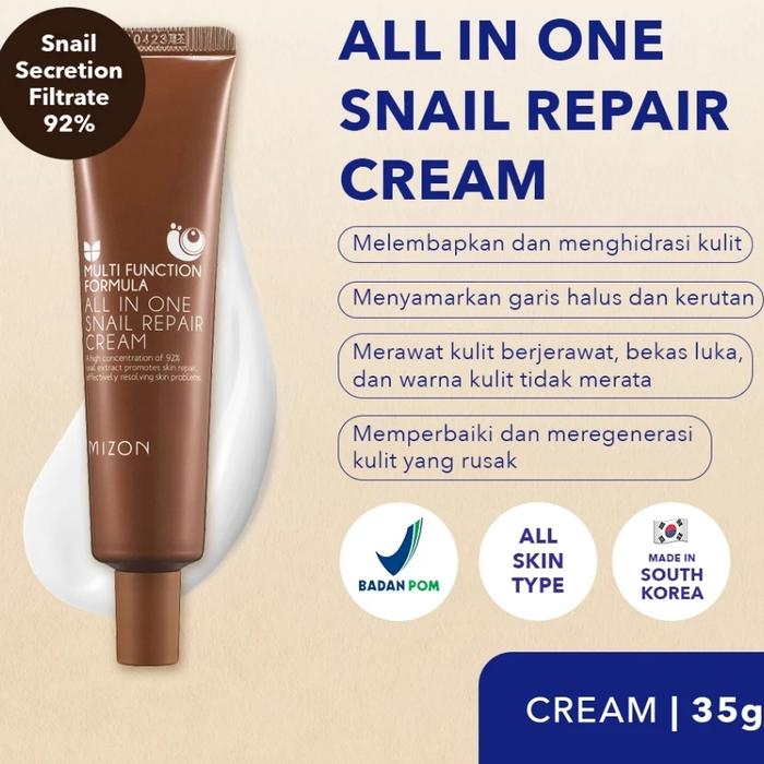 Gambar Mizon All in One Snail Repair Cream Krim Wajah Anti Aging Anti Kerutan dari EMuBa Shop undefined 3 Tokopedia
