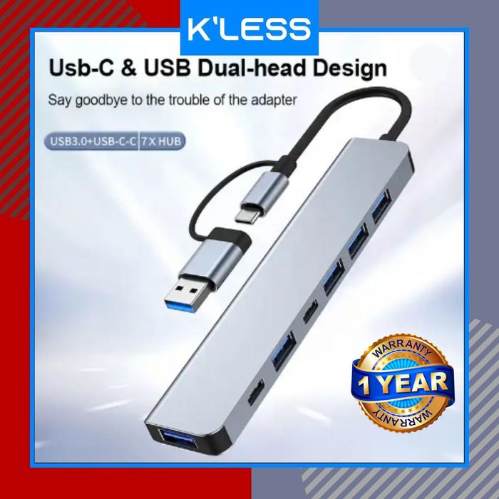 Gambar USB HUB 3.0 Type C Adapter Multi Port for Windows  & Macbook Extension dari K'Less undefined Tokopedia