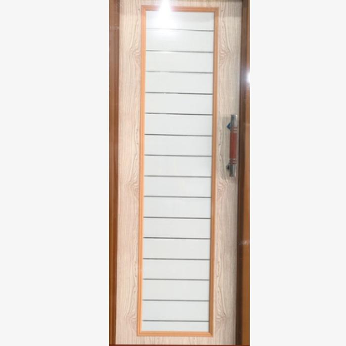 Gambar Pintu Kamar Mandi PVC Plastik Estetik Full Panel Minimalis Untuk Pintu WC / Toilet - Cream, Kiri dari gallery pintu nusantara undefined Tokopedia